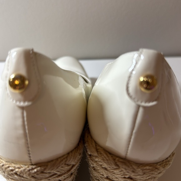 White Patent Leather Stuart Weitzman Platform Espadrilles - 6.5 - Picture 11 of 11